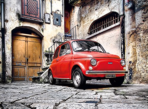 Casse-Tête 500 pièces - Fiat 500 rouge